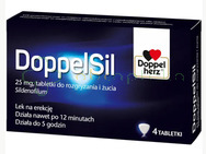 DoppelSil 25 mg, 4 tabletki do rozgryzania i żucia, DATA WAŻNOŚCI 31.07.2024