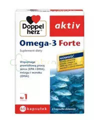 Doppelherz Aktiv Omega-3 Forte, 60 kapsułek