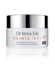 Dr Irena Eris, Clinic Way 1°,  hialuronowe wygładzenie, dermokrem przeciwzmarszczkowy na noc, 50 ml