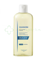 Ducray Squanorm, szampon przeciwłupieżowy, łupież tłusty, 200 ml