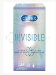 Durex Invisible prezerwatywy dodatkowo nawilżane, 10 sztuk