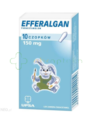 Efferalgan, 150 mg, 10 czopków