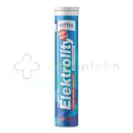 Elektrolity, smak tropikalny, Vitter Blue, 20 tabletek musujących