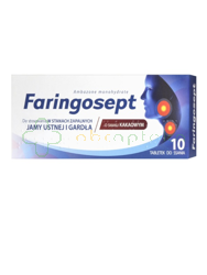 Faringosept, 10 mg, smak kakaowy, 10 tabletek do ssania