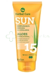 Farmona, Herbal Care, Sun, Roślinna wodoodporna emulsja do opalania SPF15, ALOES z wodą termalną , 150 ml