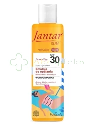 Farmona Jantar, Sun bursztynowa wodoodporna emulsja do opalania family SPF 30 z hydrolatem z neroli, 200 ml