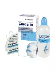 Gargarin Zatoki, zestaw podstawowy do płukania nosa i zatok, butelka + 16 saszetek