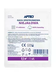 Gaza opatrunkowa niejałowa Apteo, 0,5 m2, 1 sztuka 