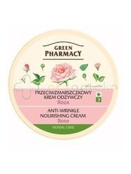 Green Pharmacy, krem przeciwzmarszczkowy, odżywczy, z różą, 150 ml