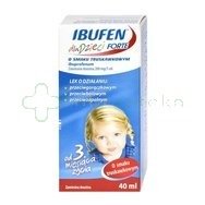 Ibufen dla dzieci forte, 200 mg/5 ml, zawiesina doustna o smaku truskawkowym, 40 ml