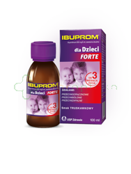 Ibuprom dla Dzieci Forte, 200mg/5ml, zawiesina doustna, 100 ml