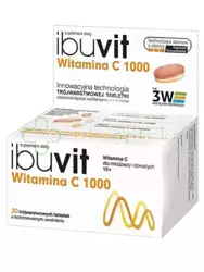 Ibuvit Witamina C 1000,  30 tabletek trójwarstwowych