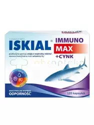Iskial Immuno max + cynk, 120 kapsułek, DATA WAŻNOŚCI 01.06.2024 