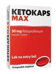 Ketokaps Max, 50 mg, 10 kapsułek