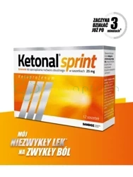 Ketonal Sprint Max 50 mg,           12 saszetek