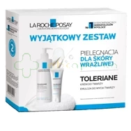 La Roche-Posay Toleriane Zestaw - Łagodna emulsja oczyszczająca 400 ml + Sensitive kojący krem nawilżający 40 ml  