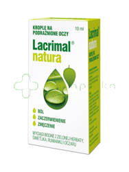 Lacrimal Natura, krople do oczu, 10 ml