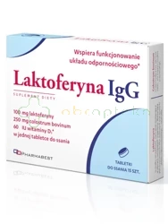 Laktoferyna IgG,  15 tabletek do ssania | DATA WAŻNOŚCI 31.01.2025