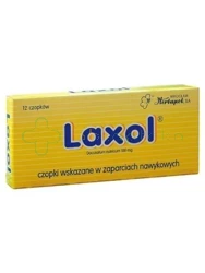 Laxol, 100 mg, 12 czopków