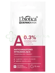 L'biotica, Dermomask, ekspresowo wygładzająca maska z witaminą A, 8 ml