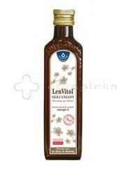 LenVitol olej lniany, tłoczony na zimno, 250 ml