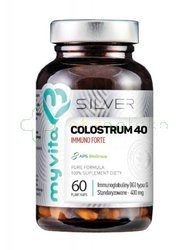 MYVITA Silver Colostrum 40 Immuno Forte, 60 kapsułek