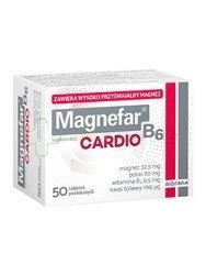 Magnefar B6 Cardio 50 tabletek