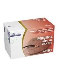 Magnez + Witamina B6 Cardio, Apteo, 60 kapsułek