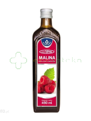 MalinaVital, sok z malin 100%, 490 ml