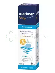 Marimer Baby, woda morska, spray izotoniczny dla niemowląt i dzieci, 100 ml