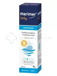 Marimer Baby, woda morska, spray izotoniczny dla niemowląt i dzieci, 50 ml