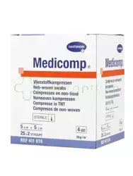 Medicomp, kompresy jałowe z włókniny, 5 cm x 5 cm, 50 sztuk