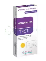Menopauza, test płytkowy do oceny poziom hormonu FSH, 2 sztuki