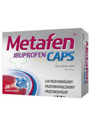 Metafen Ibuprofen Caps, 200 mg, 20 kapsułek miękkich