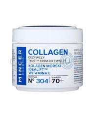 Mincer Collagen, odżywczy tłusty krem do twarzy 70+, 50 ml