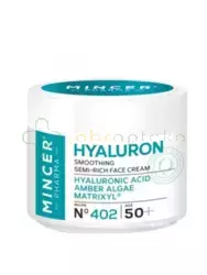 Mincer Pharma Hyaluron, wygładzający półtłusty krem do twarzy 50 +, 50 ml
