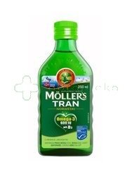 Moller's Tran Norweski powyżej 3 roku, aromat jabłkowy, 250 ml | DATA WAŻNOSCI 31.03.2025