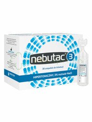 Nebutac 3, roztwór do inhalacji 3% NaCl, 30 ampułek po 4 ml