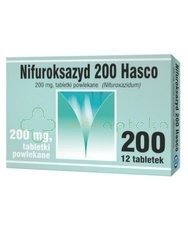 Nifuroksazyd Hasco, 200 mg, 12 tabletek powlekanych