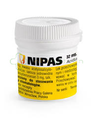 Nipas, 32 mg, 50 tabletek dozębodołowych