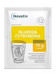 Novativ Glukoza cytrynowa, proszek, 75 g