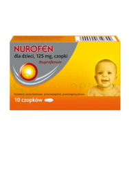 Nurofen dla dzieci, 125 mg, 10 czopków