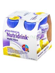 Nutridrink Multi Fibre o smaku waniliowym, 4 x 125 ml,