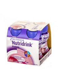 Nutridrink Protein o smaku truskawkowym, 4 x 125 ml | DATA WAŻNOŚCI  07.02.2025