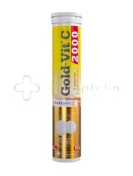 OLIMP Gold-Vit C 2000,  smak cytrynowy, 20 tabletek musujących 