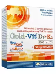 OLIMP Gold-Vit D3 2000 j.m.+K2, 60 kapsułek