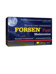 Olimp Forsen Fast Melatonina, 30 tabletek ulegających rozpadowi w jamie ustnej
