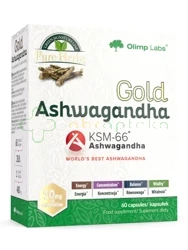 Olimp, Gold Ashwagandha KSM -66,         60 kapsułek