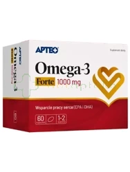 Omega-3 1000 mg Forte APTEO,             60 kapsułek