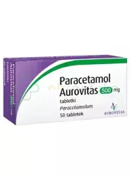 Paracetamol Aurovitas, 500mg, 50 tabletek